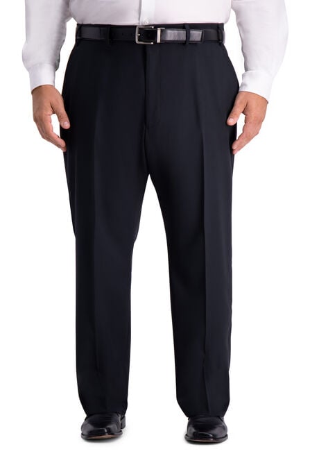 Big &amp; Tall Active Series&trade; Herringbone Suit Pant, Black view# 1