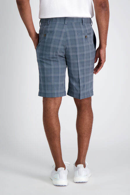 Cool 18&reg; Pro Pinstripe Plaid Short, Lt Stonewash view# 4