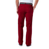 Solid Stretch Poplin Pant, Dark Red view# 3