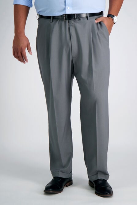 Big &amp; Tall Premium Comfort Dress Pant, Med Grey view# 2