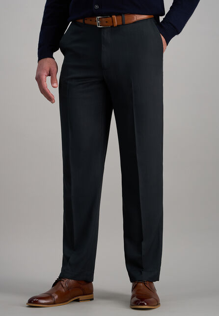 Premium Comfort Tonal Grid Dress Pant, Black