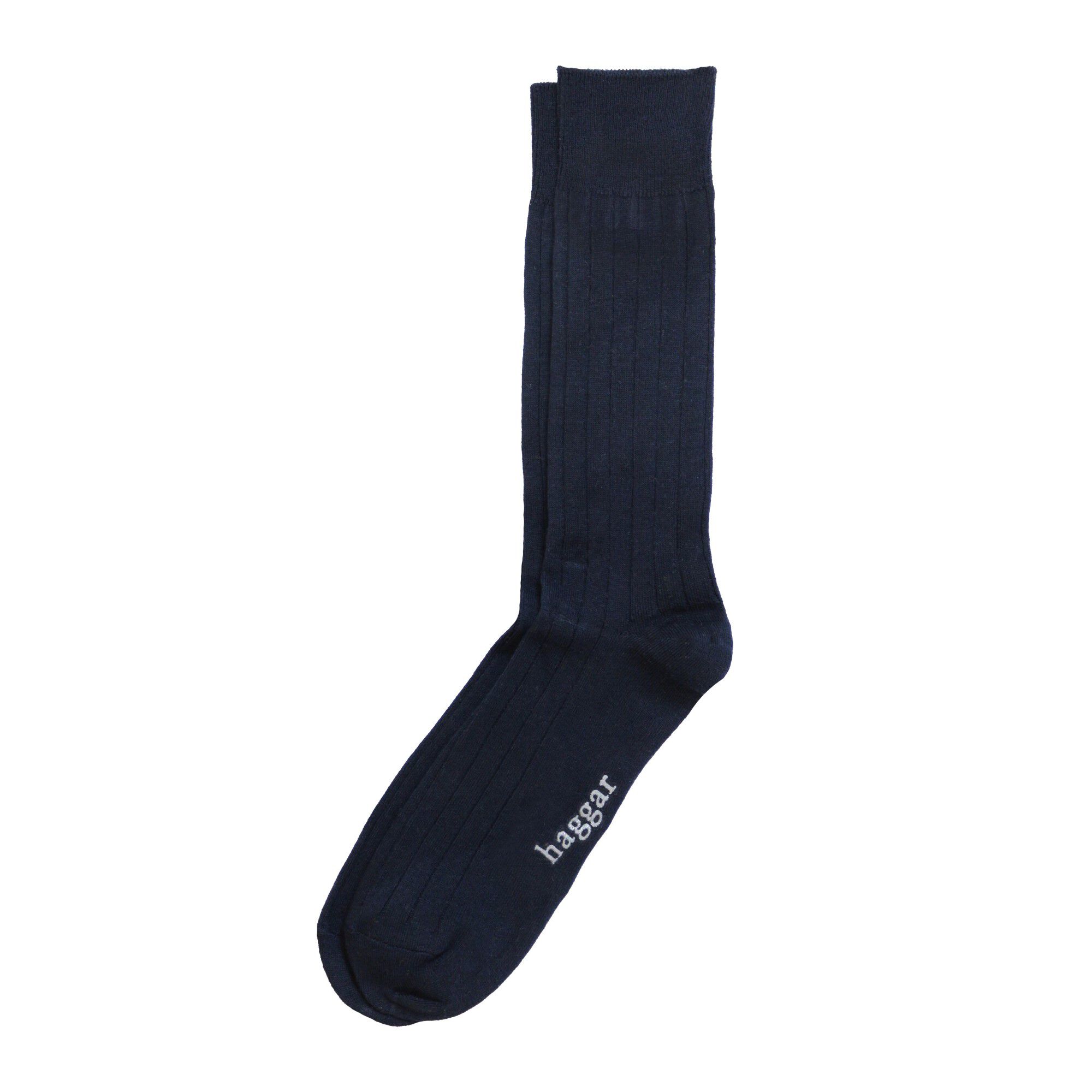 Haggar Dress Socks - Solid Ribbed Navy (H7201 Clothing Underwear & Socks) photo