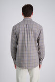 Long Sleeve Stretch Polin Plaid Shirt , Medium Taupe view# 2