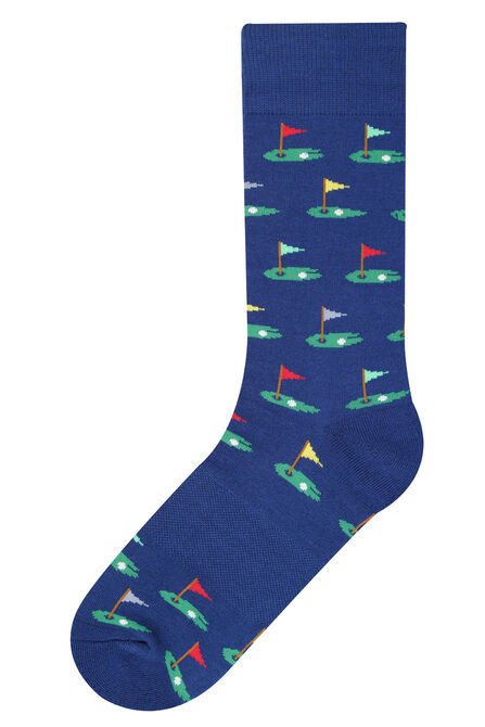 Golf Socks, Navy view# 1