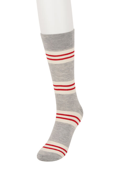 Milo Grey Striped Socks, Graphite view# 1