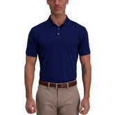 Cool 18&reg; Pro Waffle Textured Golf Polo, Blue Depths view# 1