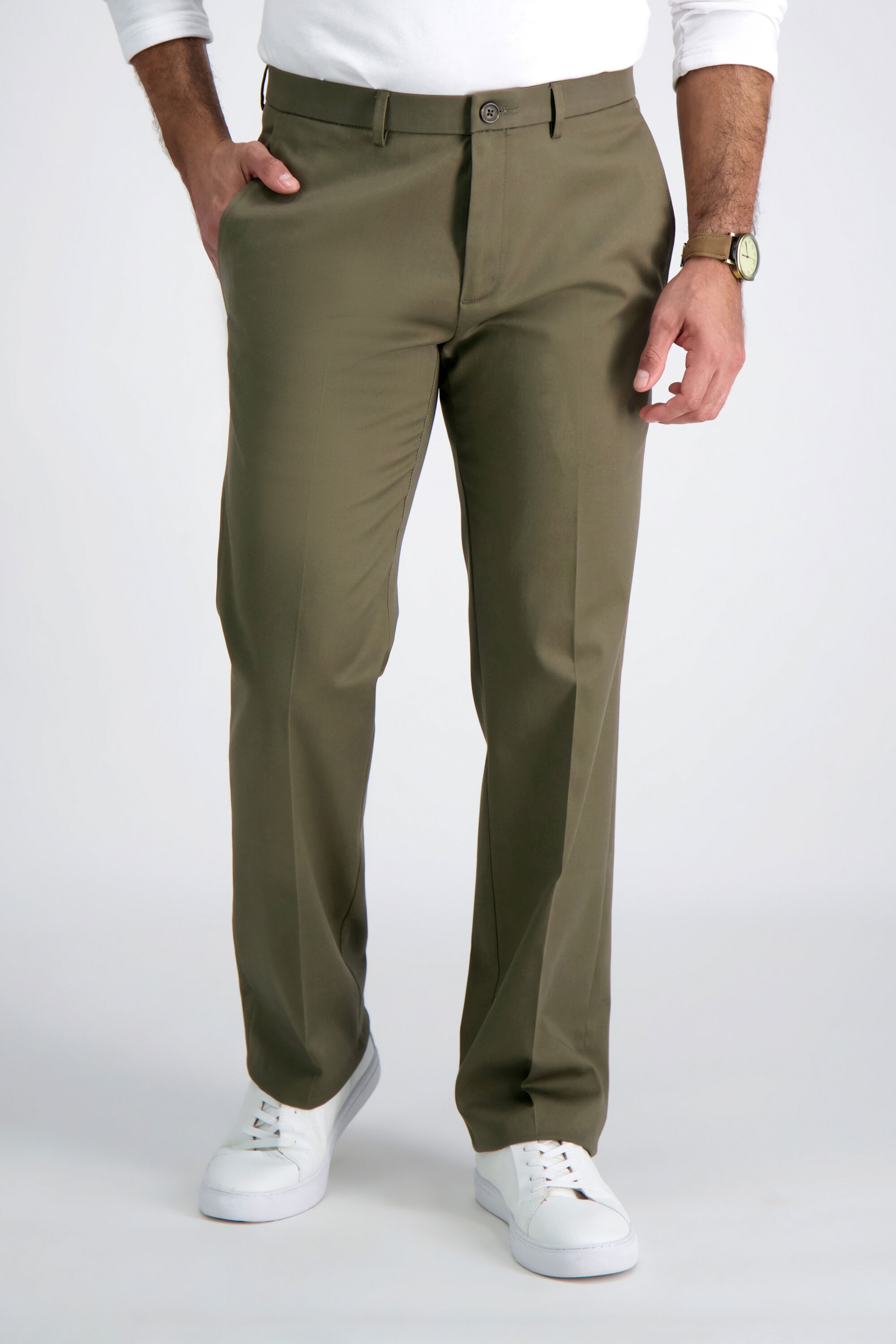 Haggar premium no iron straight fit shop khaki pants