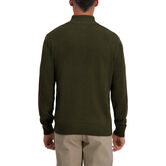 Contrast Neck Quarter Zip,  Olive Heather view# 2