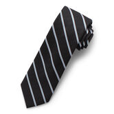 Wide Stripe Tie, Black view# 1