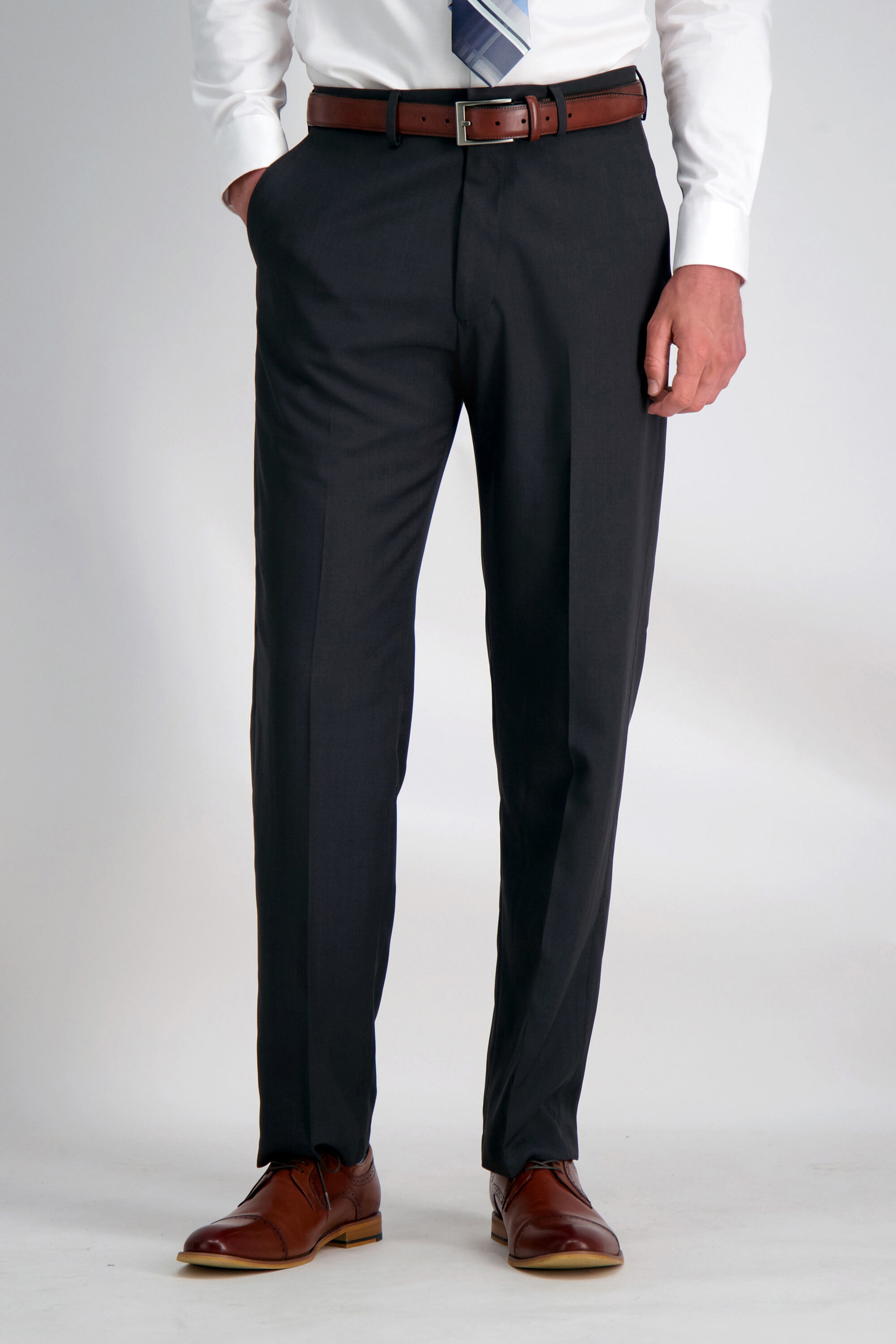 Men's haggar classic fit pants sales