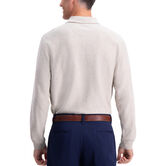 Windowpane Long Sleeve Knit Polo,  view# 2