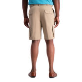 Stretch Cargo Short with Tech Pocket, Khaki view# 3