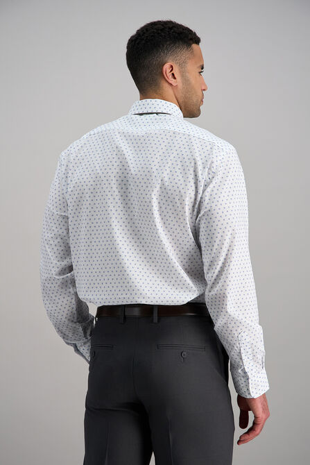Premium Comfort Dress Shirt -  White &amp; Blue,  view# 4