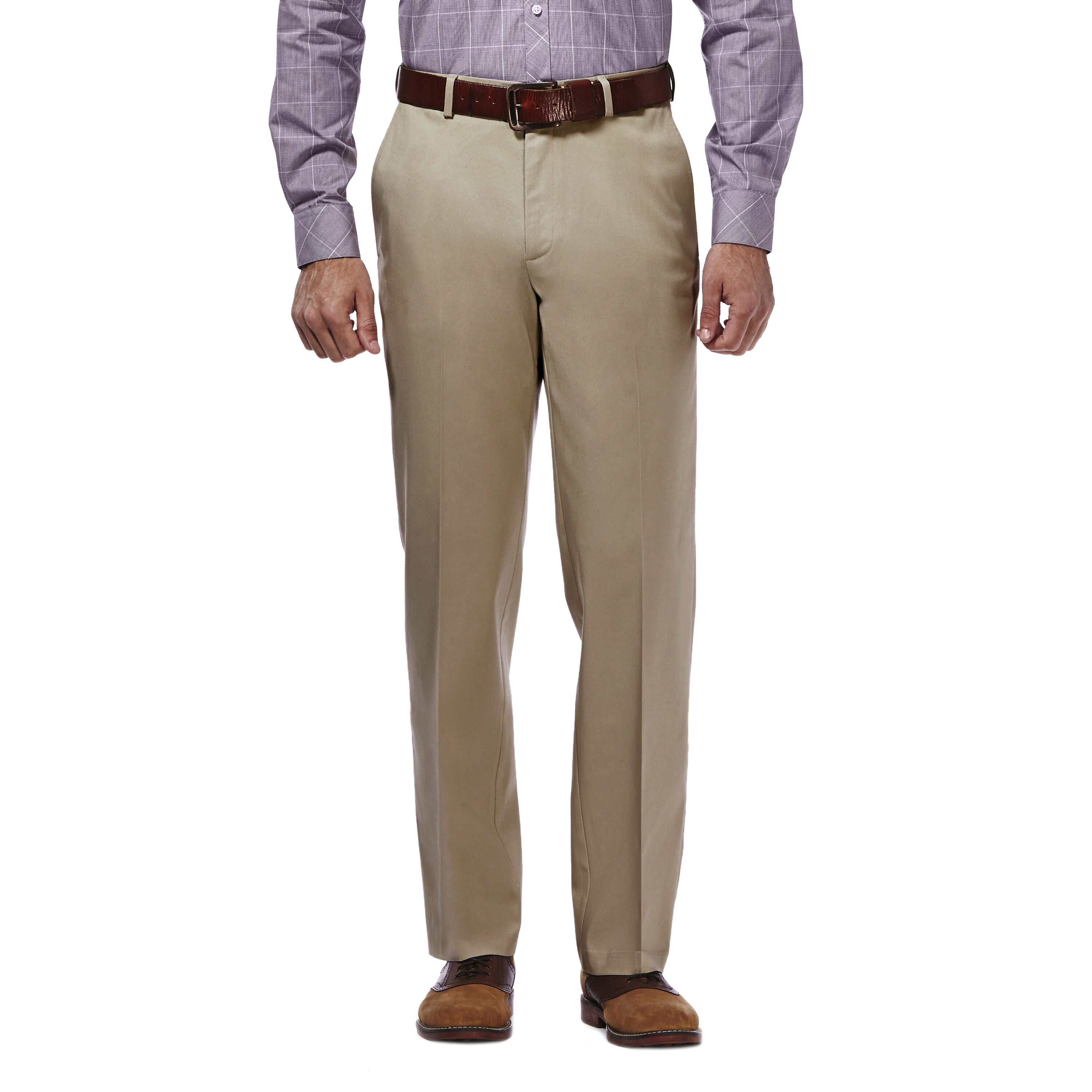 Haggar slim fit premium no discount iron khaki