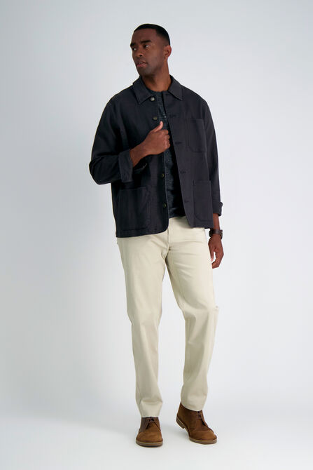 Iron Free Premium Solid 5-Pocket Pant, Sand view# 1