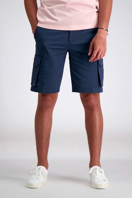 Stretch Cargo Short with Tech Pocket, Navy view# 2