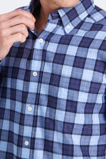 Windowpane Heather Plaid Shirt,  view# 3