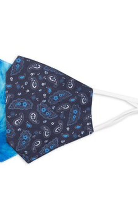 Be Wise Face Mask - Blue Prints, Assorted view# 1