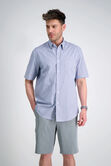 Woven Button Down Shirt - Heather Plaid, Indigo view# 1