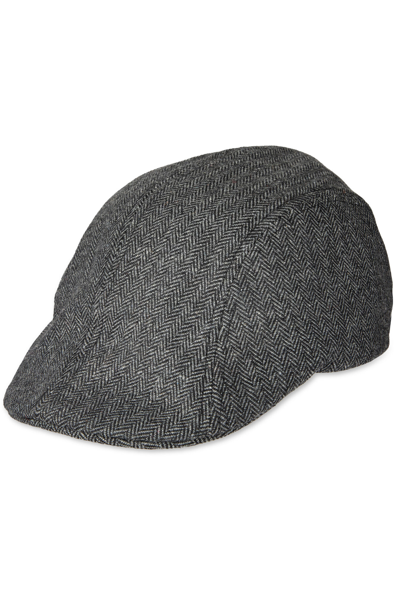 Haggar Brushed Herringbone Center Seam Flat Cap Graphite (45HH080001) photo