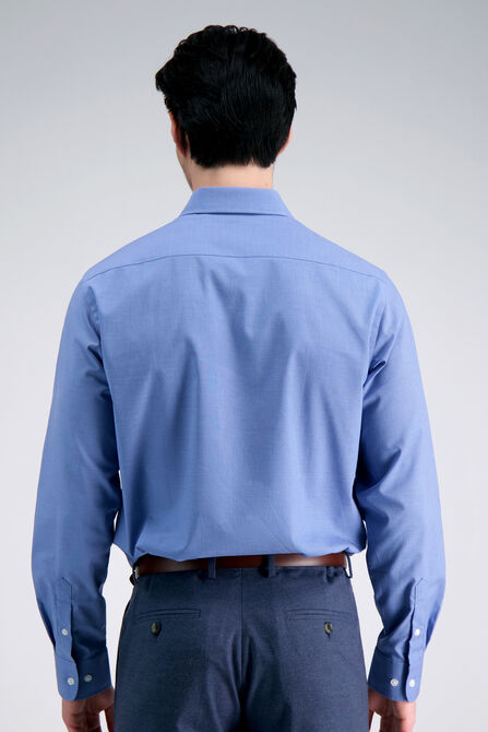 Cotton Dress Shirt -  Blue Dobby,  view# 2