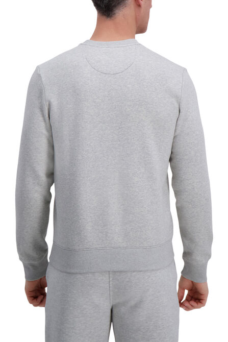 Pullover Fleece Sweatshirt, Heather Grey view# 2
