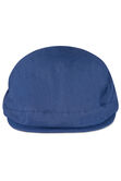 Side Seamed Flat Cap, BLUE view# 3