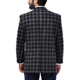 Tartan Plaid Sport Coat, Chocolate view# 3