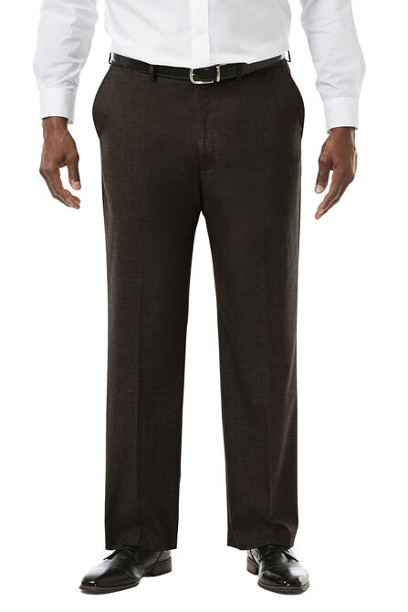 Big &amp; Tall J.M. Haggar Premium Stretch Suit Pant - Flat Front, Chocolate view# 1