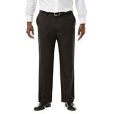 Big &amp; Tall J.M. Haggar Premium Stretch Suit Pant - Flat Front, Chocolate view# 1
