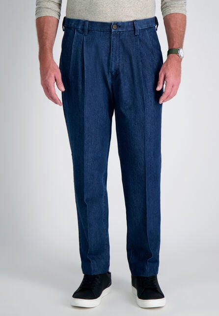 Stretch Denim Trouser, Medium Blue