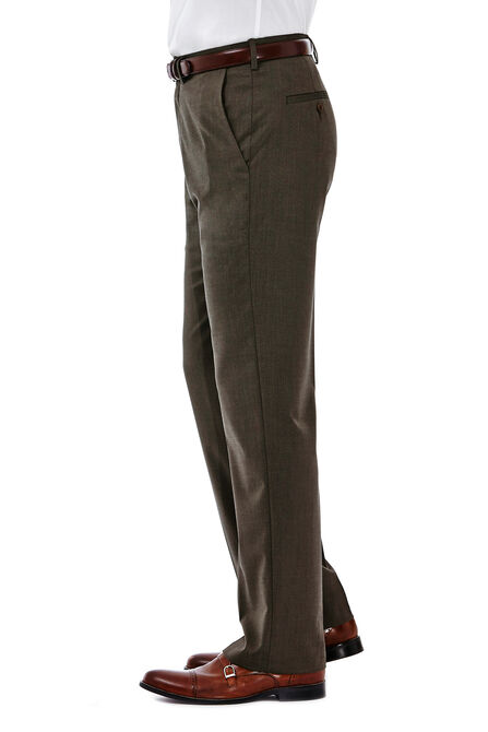 Big &amp; Tall Premium Stretch Solid Dress Pant, Medium Brown view# 2