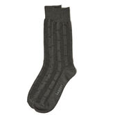 Dress Socks - Textured Solid Weave, Taupe view# 2