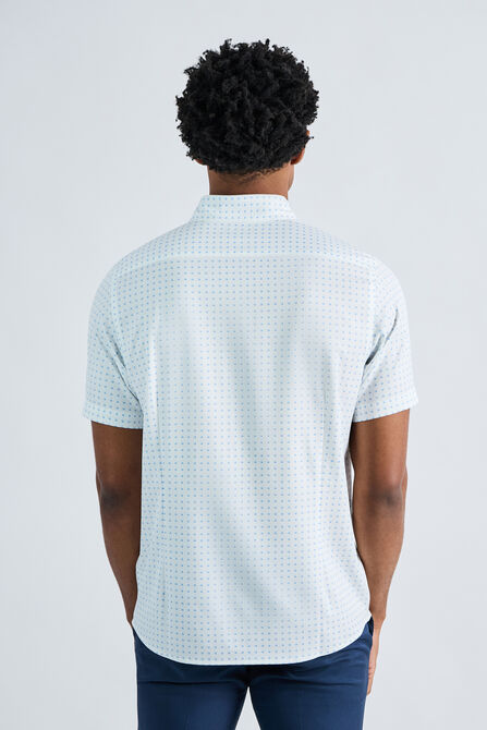 Short Sleeve Seersucker Performance Button-Down Shirt,  view# 2
