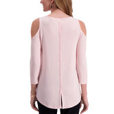 Flutter Sleeve Scoop Neck Top,  Pinkiss view# 2