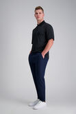 Short Sleeve Poly Polo, Black view# 5