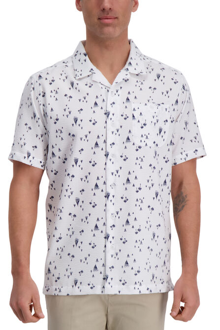 Sailboat Print Microfiber Shirt,  view# 1