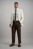 Premium No Iron Khaki,  Chocolate view# 3