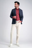 Smart Wash&trade; Dress Shirt - Dark Red Check, Red view# 3