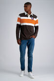 Pro Football Hall of Fame X Haggar - Vintage Wash Rugby Polo,  Brown #369 view# 6