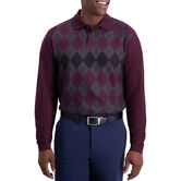 Allover Argyle Long Sleeve Knit Polo,  view# 1