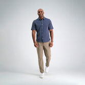 Pique Button Down Shirt - Geo Ditsy, DARK BLUE view# 4