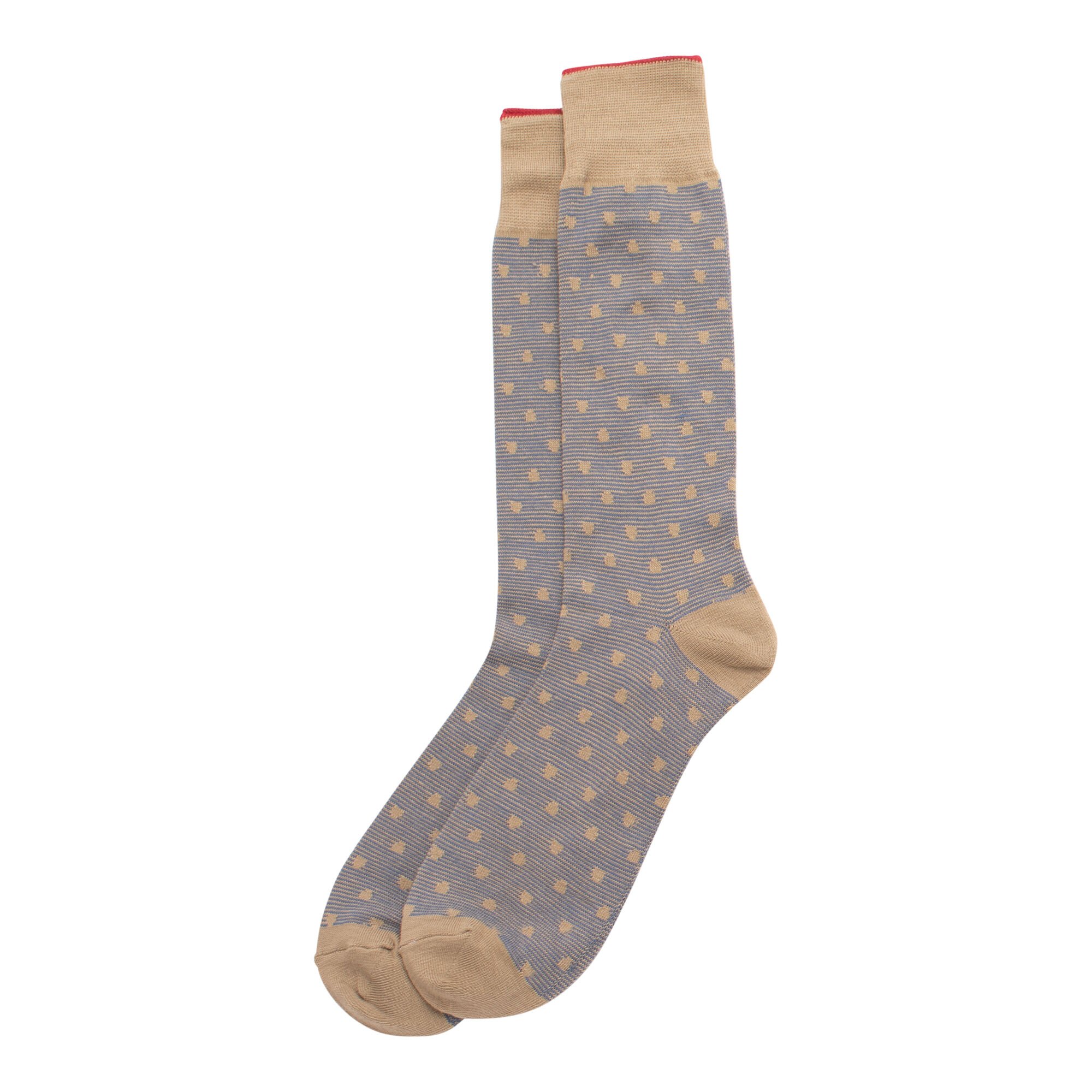 Haggar Dotted Socks Beige (H914 Clothing Underwear & Socks) photo