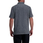 Vertical Marled Striped Microfiber Shirt,  view# 2