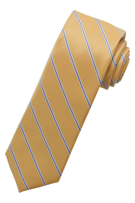 Wide Stripe Tie, Yellow view# 1