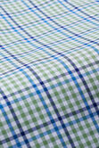 Premium Comfort Dress Shirt - White and Green Check, Olive view# 5