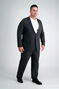 Big & Tall Active Series Herringbone Suit Jacket, Black / Charcoal Big & Tall Active Series Herringbone Suit Jacket, Black / Charcoal