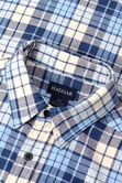 Long Sleeve Flannel Plaid Shirt, BLUE view# 4