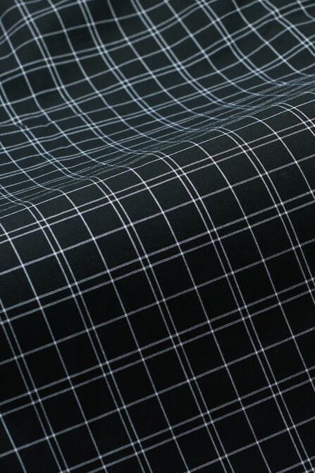 Premium Comfort Dress Shirt - Black Plaid, Graphite view# 5