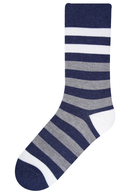 Bachman Stripe Socks, Graphite view# 1
